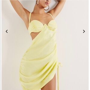 For love and lemons yellow dress only worn once. Size medium, dry cleaned!!!